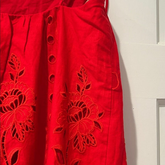 FARM RIO Red Flowers Richelieu Sleeveless Maxi Dress - Picture 13 of 13